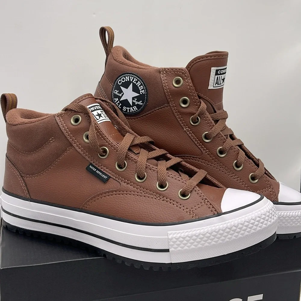 Converse Men’s CTAS MALDEN STREET BOOT MID BEAR NAP/TOADSTOOL TAN/WHITE A08561C - Picture 8 of 16